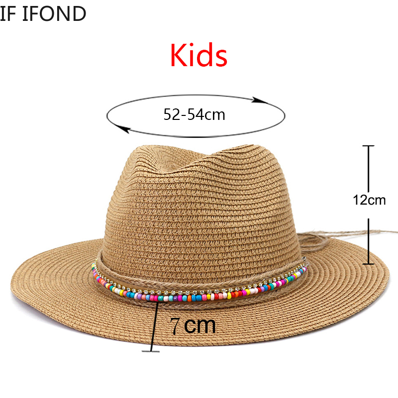 Bucket Hat Straw - New Summer Boy Girl bambini cappelli